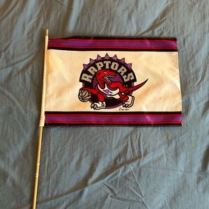 Vintage 90s 1994 Toronto Raptors Flag NBA Merchandise